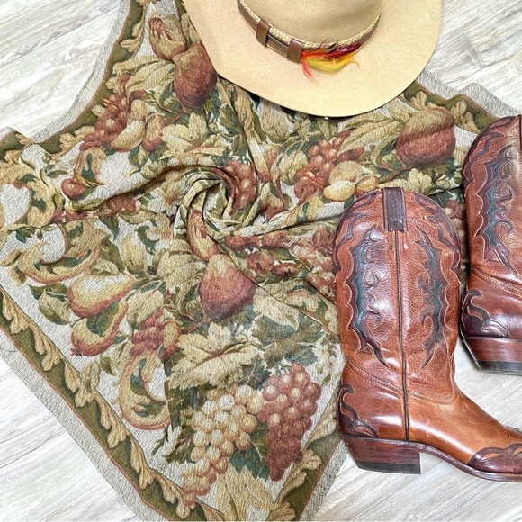 Farmhouse Victorian French floral vibe vintage boho scarf/body wrap - Picture 10 of 15